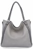 Torebka Damska Shopper Bag XL firmy Hernan HB0337 Jasno Szara